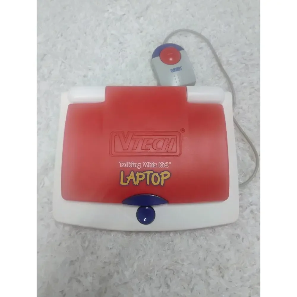 Vintage VTech Talking Whiz Kid Laptop Educational Toy Computer 1990s - Tested